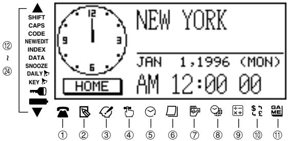 CASIO SF-5980 - To turn on the EL backlight - 1