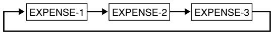 CASIO SF-7100SY - To enter the Expense Manager Mode - 2