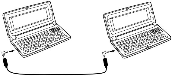 CASIO SF-7100SY - To connect to another Digital Diary unit - 1