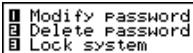 CASIO SF-7100SY - To change the password - 1