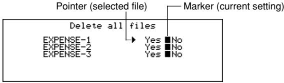 CASIO SF-7100SY - To delete all data items from a multiple file mode (Telephone Directory, Memo, To Do, Expense Manager) - 1