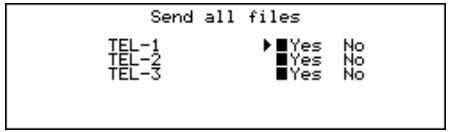 CASIO SF-7100SY - To send all data items from a multiple file mode (Telephone Directory, Memo, To Do, Expense Manager) - 1
