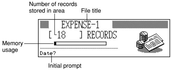 CASIO SF-7100SY - To enter the Expense Manager Mode - 1
