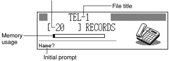 CASIO SF-7100SY - To enter the Telephone Directory Mode - 1