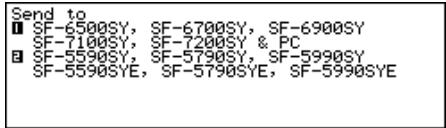 CASIO SF-7100SY - To send one data item - 1