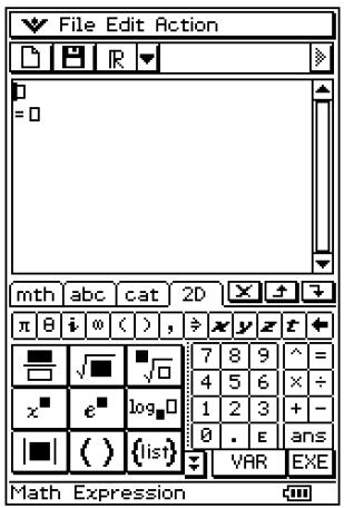 CASIO CLASSPAD 300 PLUS - Opérations sur le classpad - 1