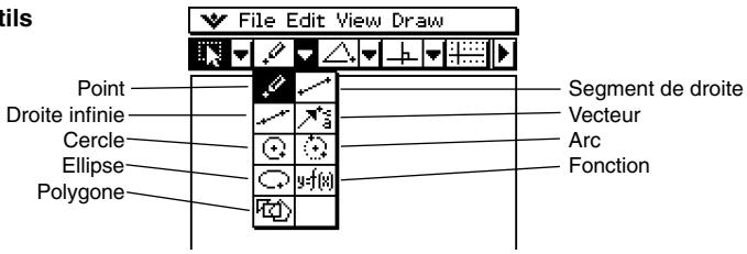 CASIO CLASSPAD 300 PLUS - Emploi du menu draw - 2