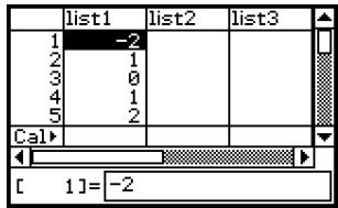 CASIO CLASSPAD 300 PLUS - Génération d'une table numérique - 2