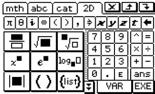 CASIO CLASSPAD 300 PLUS - - Clavier 2D - 4