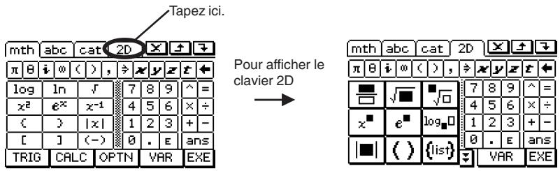 CASIO CLASSPAD 300 PLUS - Sélection d'un style de clavier tactile - 1