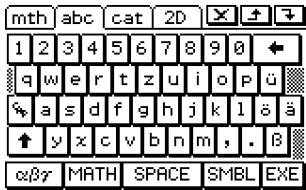 CASIO CLASSPAD 300 PLUS - 15-9 Spécification du format de clavier alphabétique - 3