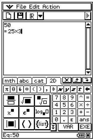 CASIO CLASSPAD 300 PLUS - Opérations sur le classpad - 3