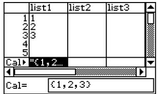 CASIO CLASSPAD 300 PLUS - - Saisir un ensemble de données - 1