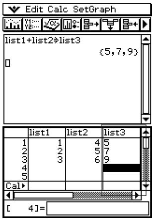 CASIO CLASSPAD 300 PLUS - Opérations sur le classpad - 3