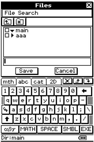 CASIO CLASSPAD 300 PLUS - 8-7 Gestion des fichiers de l'application géométrie - 1