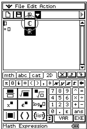 CASIO CLASSPAD 300 PLUS - Opérations sur le classpad - 9
