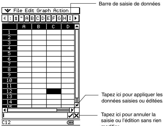CASIO CLASSPAD 300 PLUS - Écran du mode d'édition - 1