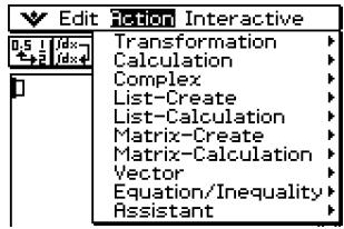 CASIO CLASSPAD 300 PLUS - Opérations sur le classpad - 1