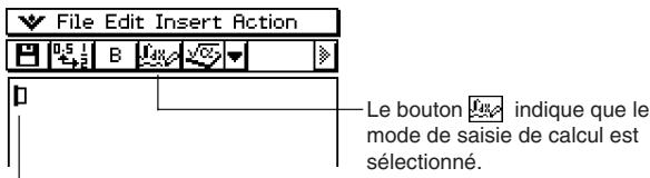 CASIO CLASSPAD 300 PLUS - Sélectionner le mode de saisie - 1