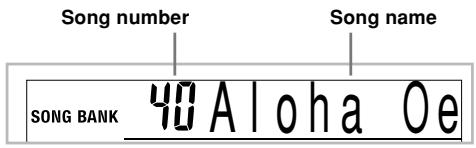 Song number Song name SONG BANK 40 Aloha Oe