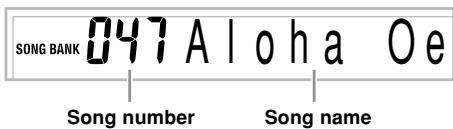 CASIO CTK-810 - To play back a Song Bank tune - 2