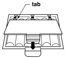 CASIO CTK-810 - To load batteries - 3