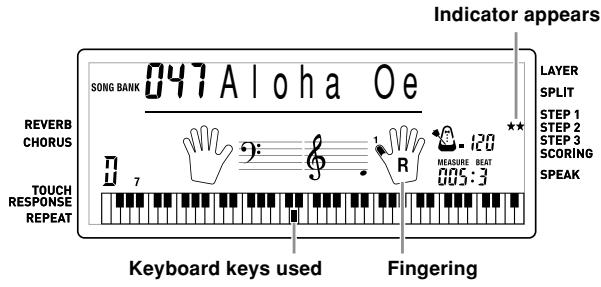 CASIO CTK-810 - Press the STEP 2 button to start Step 2 play. - 1