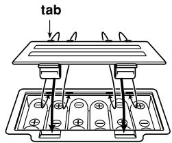 CASIO CTK-810 - To load batteries - 3