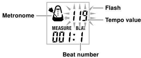 CASIO CTK-810 - To set the tempo - 1