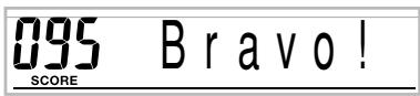 CASIO CTK-810 - After you finished playing, your evaluation result appears on the display. - 1