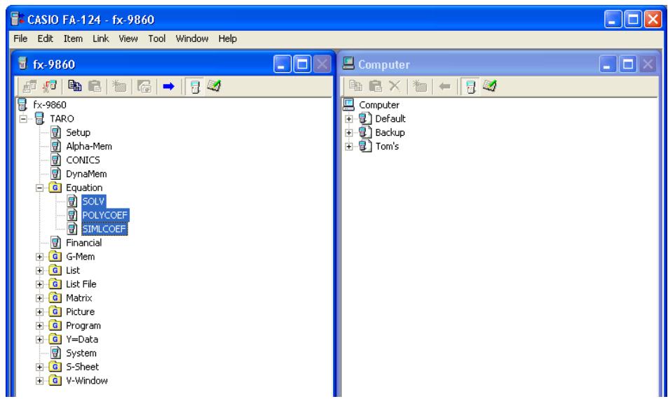 CASIO FA-124 - To transfer a file from a computer to the fx-9860G SD/fx-9860G - 1