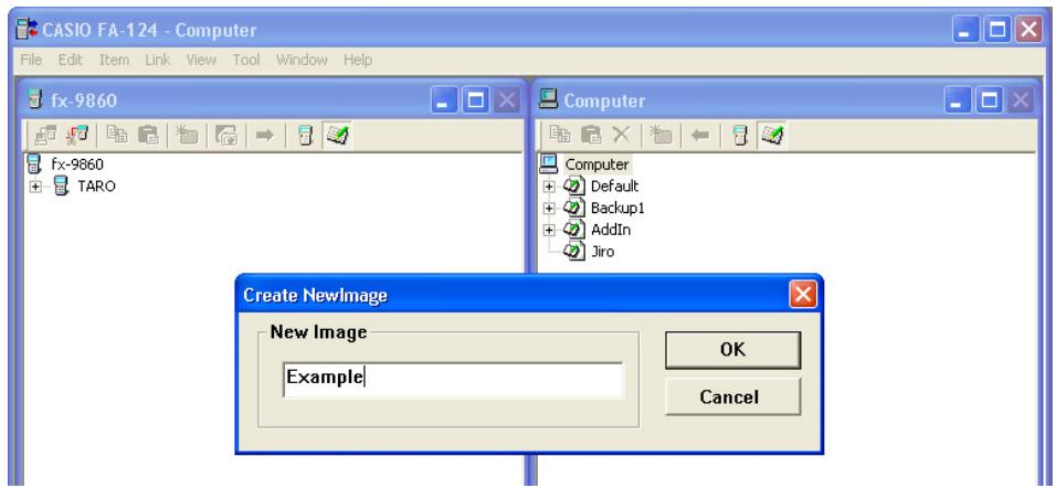 CASIO FA-124 - Adding a Flash Image or Memory Image - 2