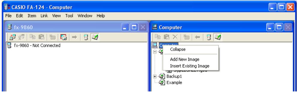 CASIO FA-124 - ■ Right-clicking Computer - 1