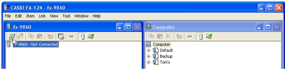 CASIO FA-124 - To establish a connection between your fx-9860G SD/fx-9860G and FA-124 - 2