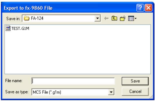 CASIO FA-124 - Exporting Flash Images and Memory Images - 3