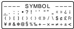 CASIO KL-820 - To input special symbols - 1