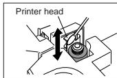 CASIO KL-820 - To clean the printer head and roller - 1
