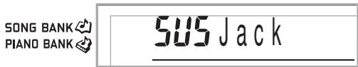 CASIO LK-215 - SUSTAIN/ASSIGNABLE JACK (Défaut: SUS) - 1