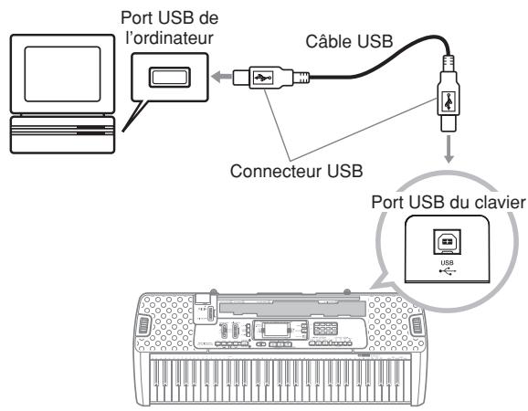 CASIO LK-215 - Pour raccorder le clavier à un ordinateur par le port USB - 1