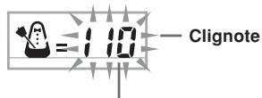 CASIO LK-215 - Pour régler le tempo - 2