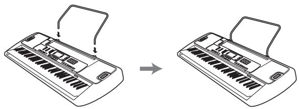 CASIO LK-215 - *1 Fixation du pupitre - 1