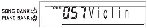 CASIO LK-215 - Appuyez sur le bouton TONE. - 2