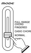 CASIO LK-73 - Set the MODE switch to NORMAL. - 1