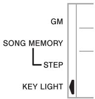 CASIO LK-73 - To turn the key light system on and off - 1