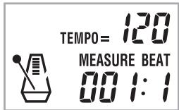 CASIO LK-73 - To start the metronome - 1