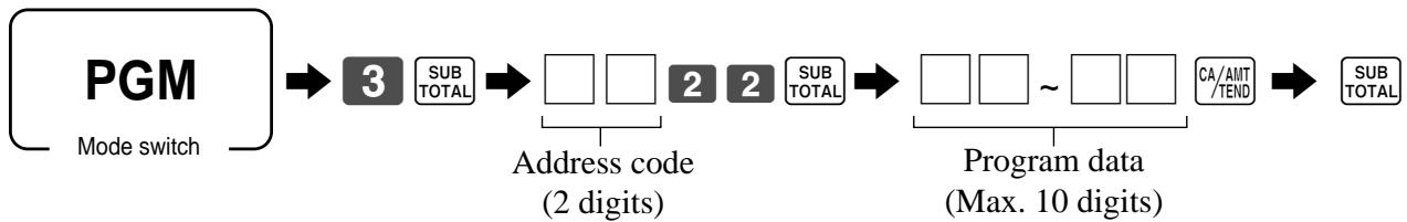 CASIO TE-2200 - Programming procedure - 1
