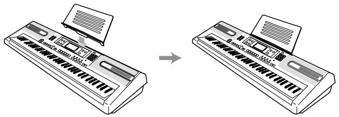 CASIO WK-110 - \*1 Attaching the Score Stand - 1