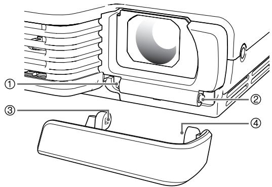 CASIO XJ-42 - Reattaching the Lens Cover - 1