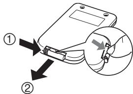 CASIO XJ-S31 - Replacing the Remote Controller Battery - 1