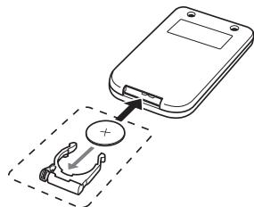 CASIO XJ-S31 - Replacing the Remote Controller Battery - 2